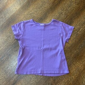 Hanna Andersson Purple Short Sleeve Girls Tee